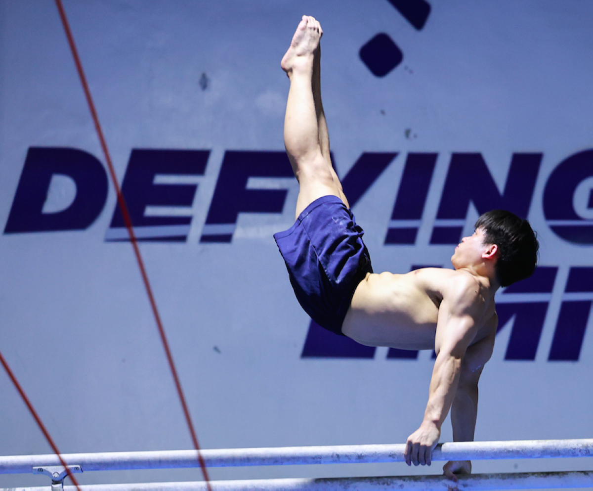 Carlos Yulo trains at the Gymnastics Association of the Philippines in Intramuros, Manila. PHOTO BY RIO DELUVIO