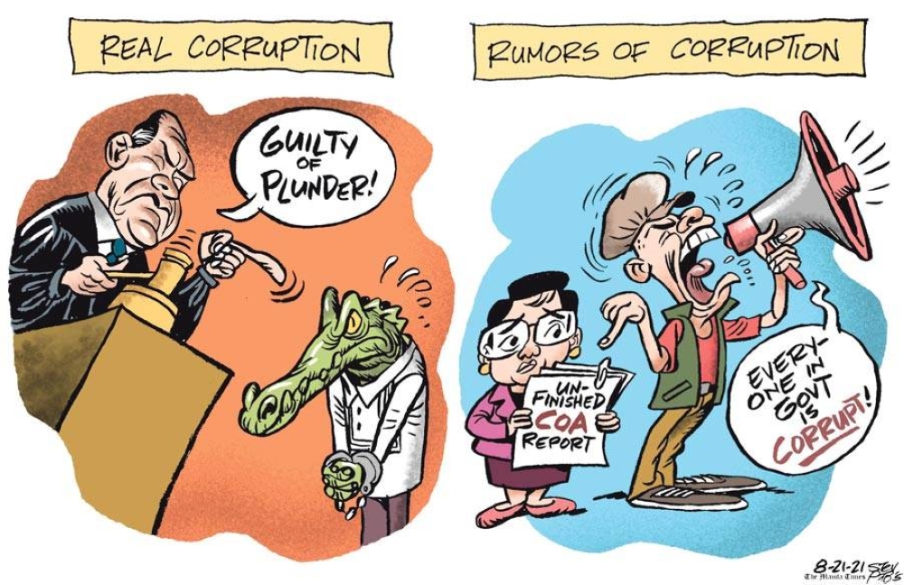 REAL CORRUPTION VS RUMOR OF CORRUPTIONS | The Manila Times