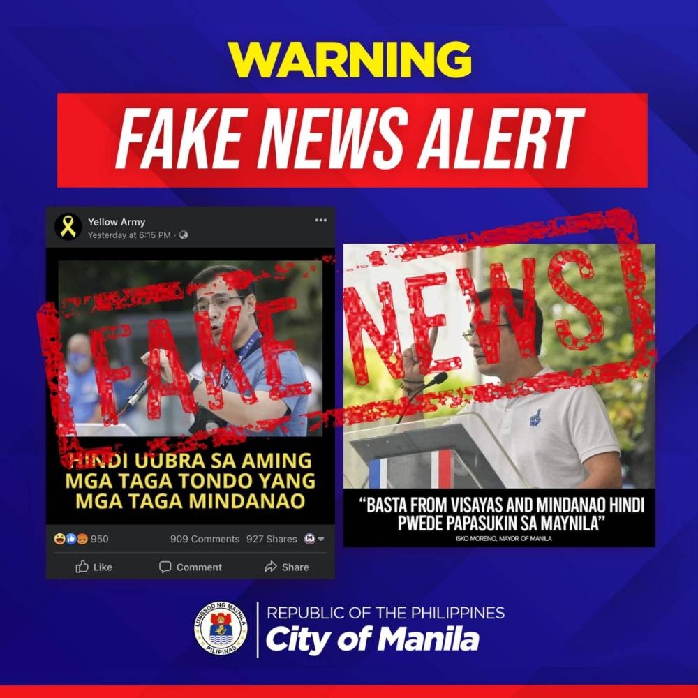 Domagoso Brands As fake News Online Posts Against Visayans 