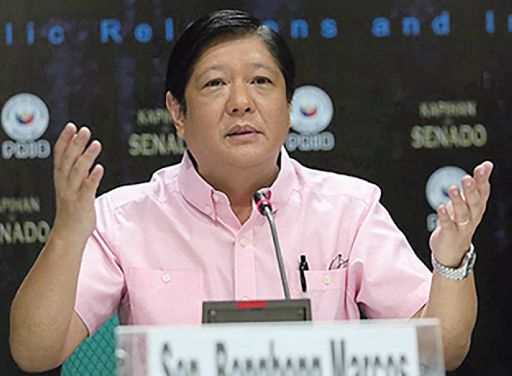 Former senator Ferdinand  ‘Bongbong’ Marcos Jr. FILE PHOTO
