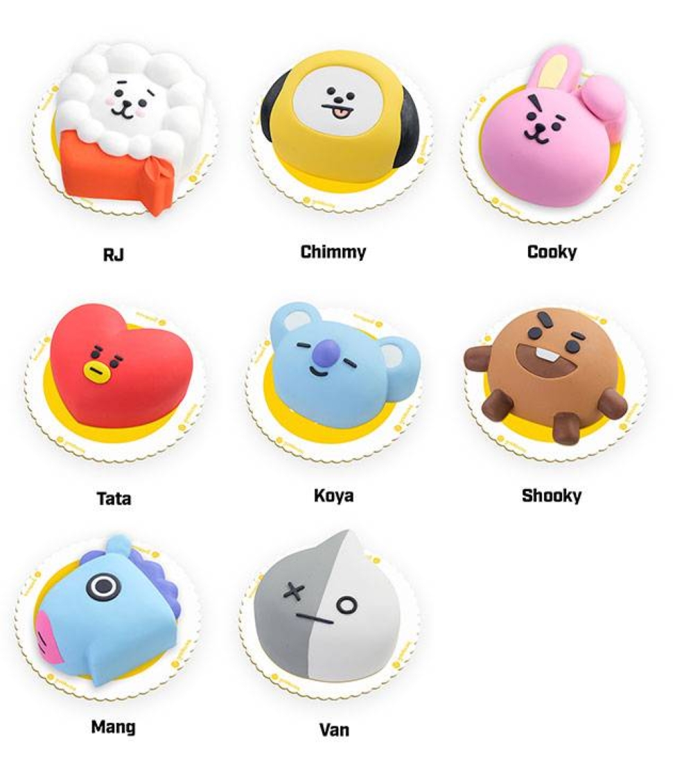 BT21 Darlene Kpop Cake, A Customize Kpop cake