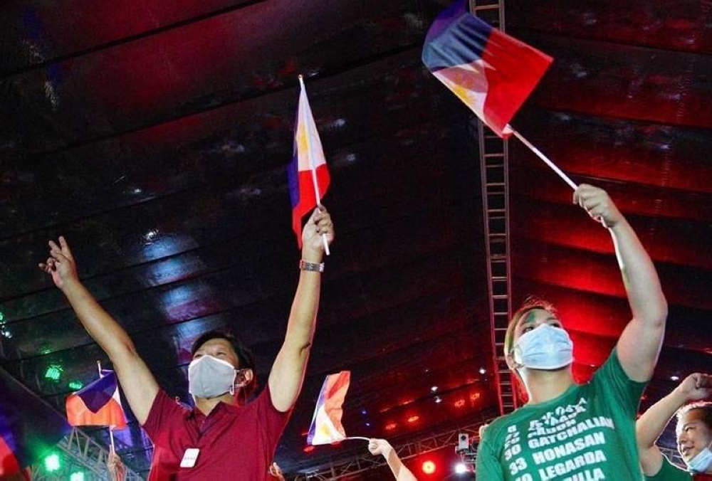 PRESIDENTIAL candidate Ferdinand “Bongbong” Marcos Jr. and his running mate, Sara Duterte-Carpio