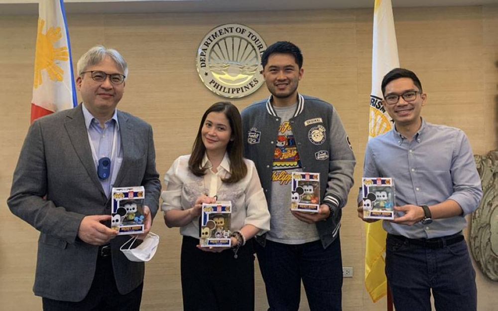 (From left) Ban Kee Trading Inc. CEO Eric Bautista, Tourism Secretary Bernadette Romulo-Puyat, Funko Funatic Philippines founder Nikko Lim, and Tourism Assistant Secretary for Branding and Marketing Communications Howard Lance Uyking. CONTRIBUTED PHOTO