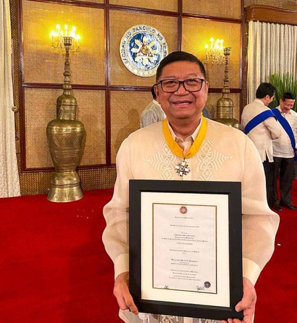 A FITTING CITATION Philippine Sports Commission Chairman William ‘Butch’ Ramirez was conferred with the Presidential Medal of Merit at Malacañang Palace on Thursday, June 16, 2022, for his unparalleled work as the government’s sports agency chief. CONTRIBUTED PHOTO