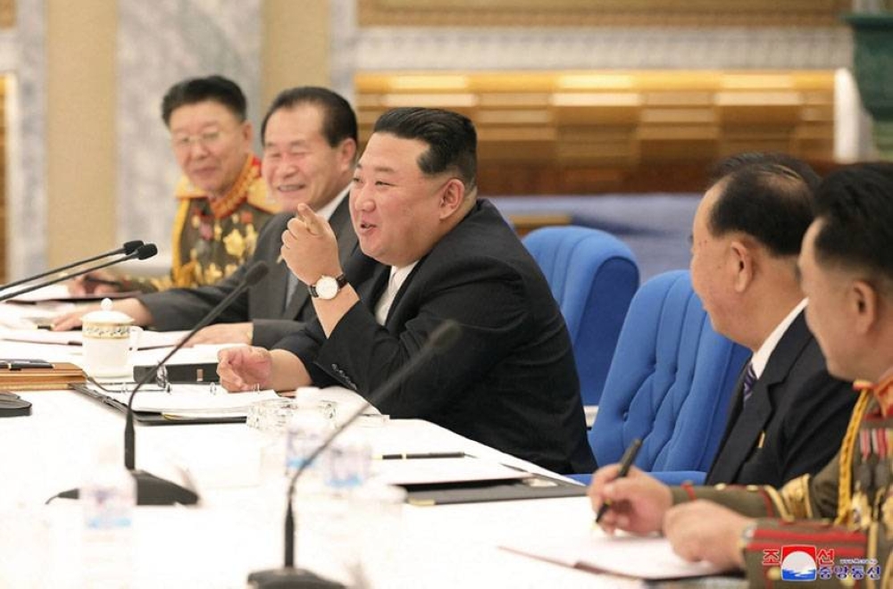 MORE MEETINGS This photo taken on Tuesday, June 21, 2022 and released by the official Korean Central News Agency (KCNA) on June 22 shows North Korean leader Kim Jong-Un attending the Third Enlarged Meeting of the Eighth Central Military Commission of the Workers’ Party of Korea. KCNA/KOREA NEWS SERVICE PHOTO VIA AFP