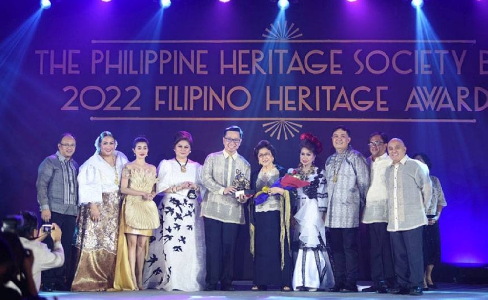 Among the luminaries during the Philippine Heritage Society Ball and 2022 Filipino Heritage Awards night at The Manila Hotel on July 25. CONTRIBUTED PHOTO