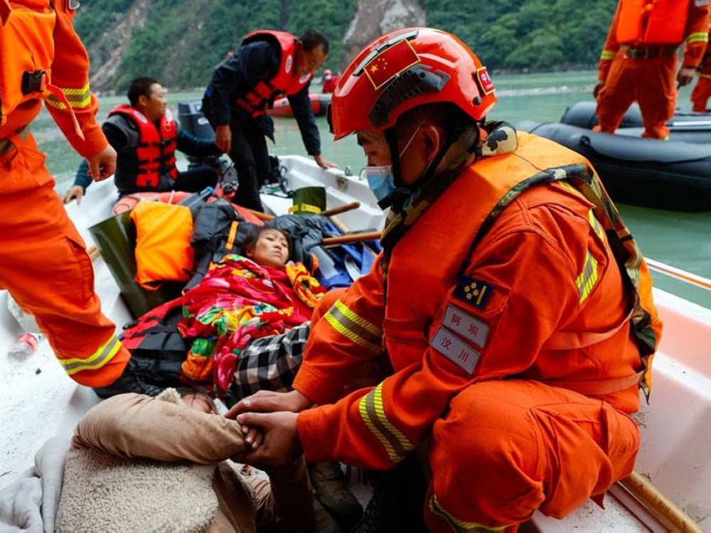 China fire. Сычуань. Провинция Сычуань Китай.