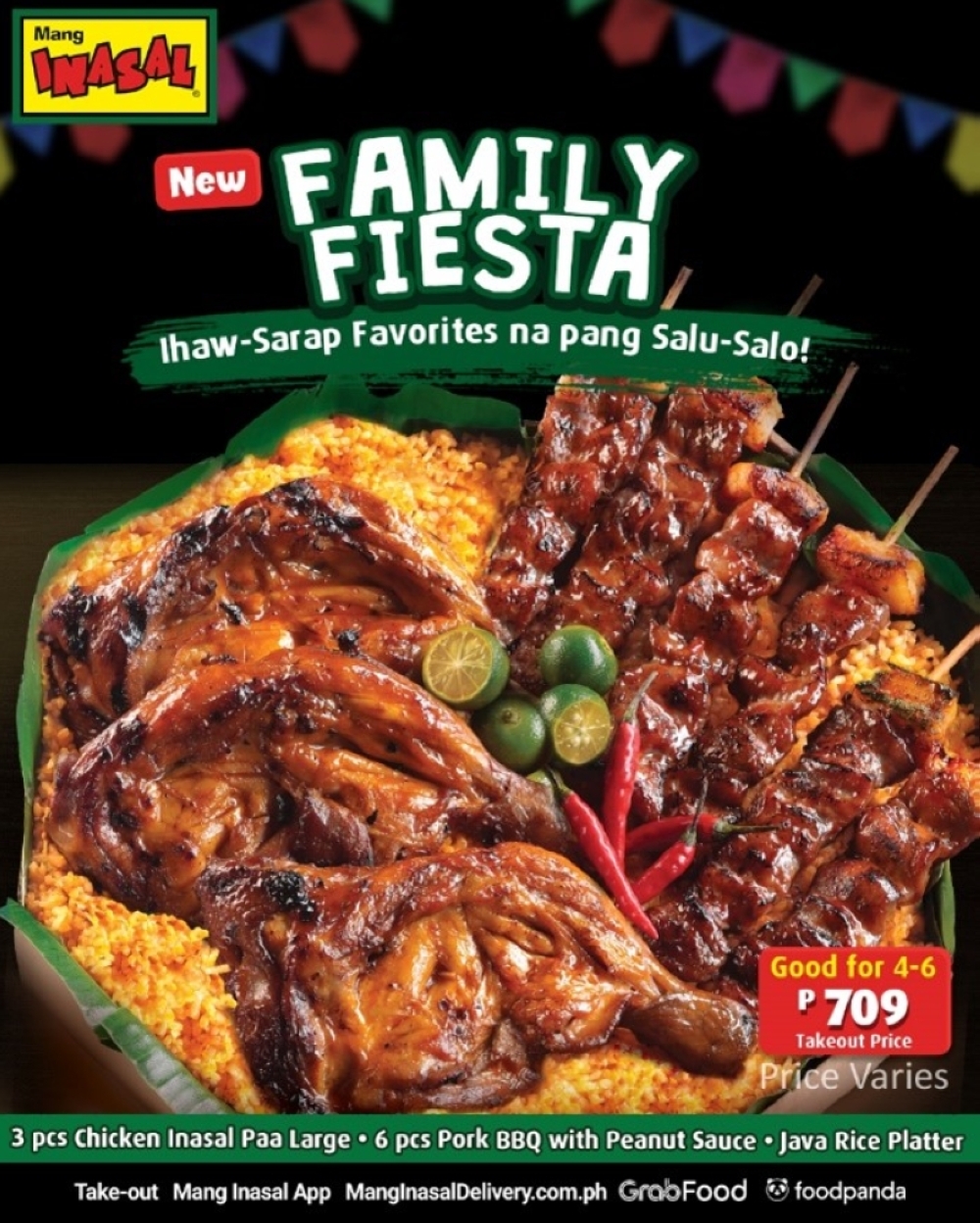 All your 'IhawSarap' favorites now in Mang Inasal Family Fiesta The