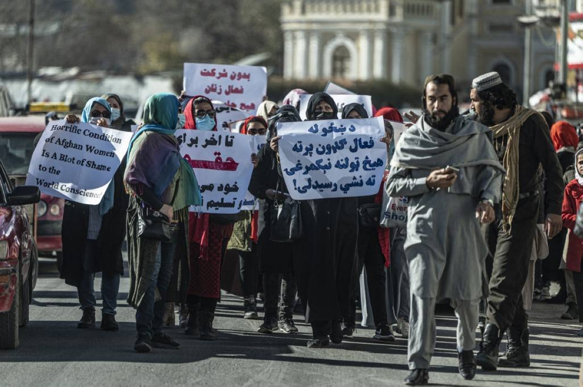 Afghan Women Protest On Eve Of UN Day Against Violence | The Manila Times