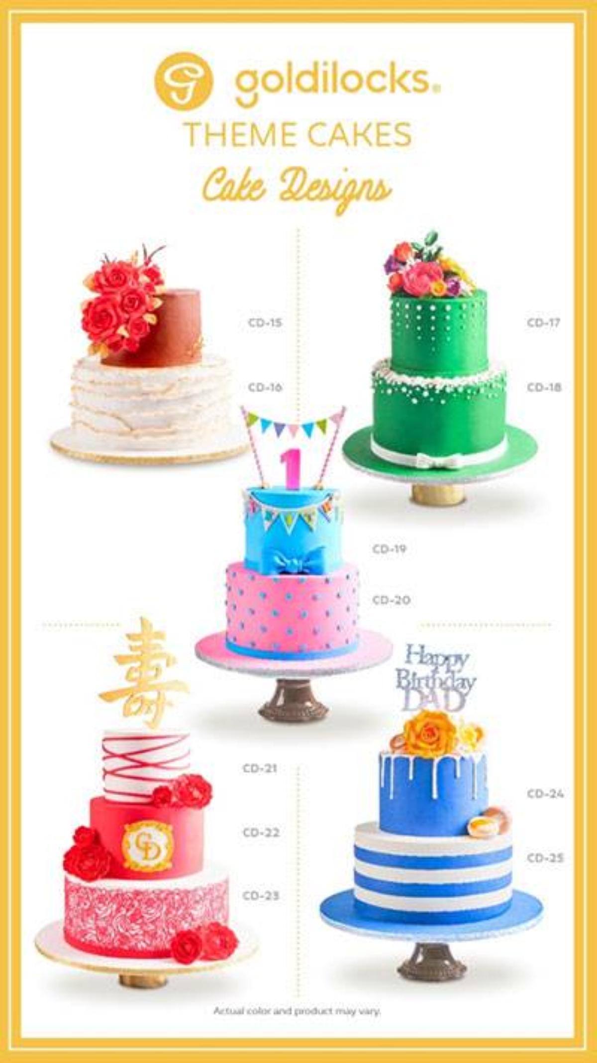 goldilocks birthday cakes price list 2020