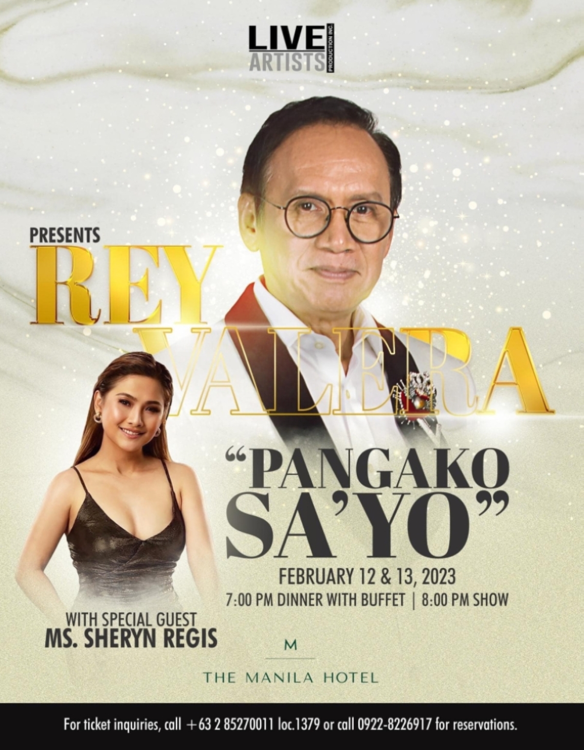 OPM icon Rey Valera headlines preValentine dinner concert The Manila