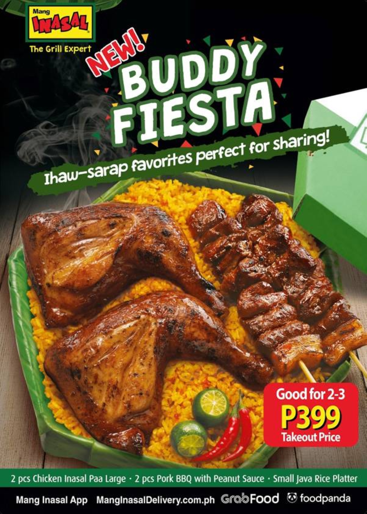 Mang Inasal's bilao of ihawsarap favorites now in buddy size The