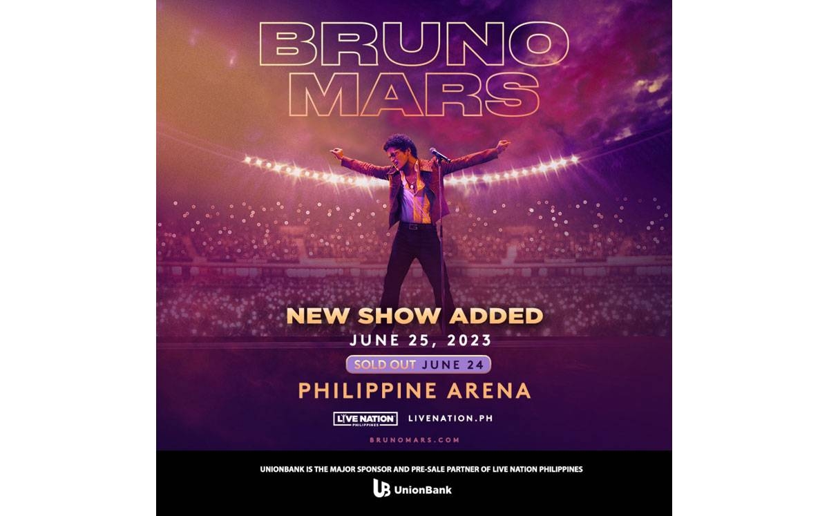 UnionBankers get first dibs on tickets for Bruno Mars day 2 concert