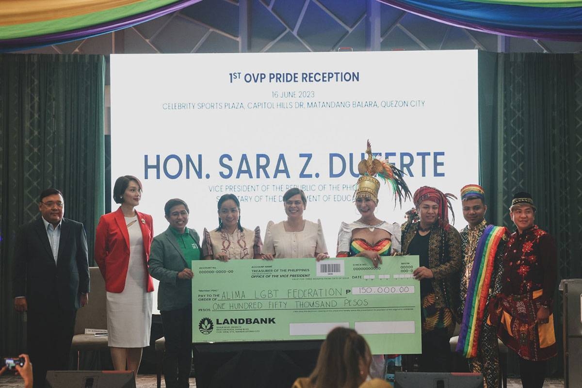 Sara recognizes LGBT in first pride reception | The Manila Times