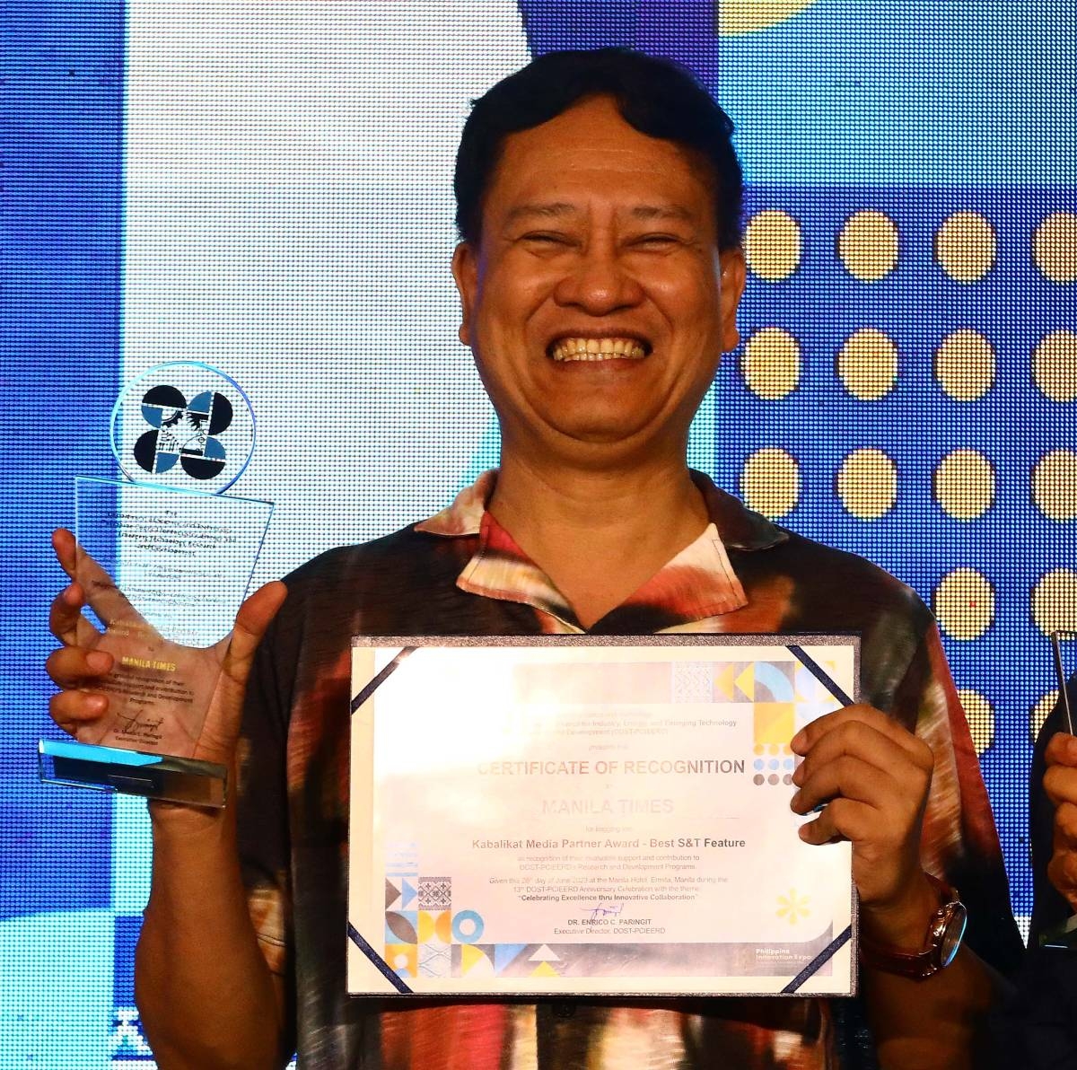 The Manila Times receives 'Kabalikat' award from DoST | The Manila Times