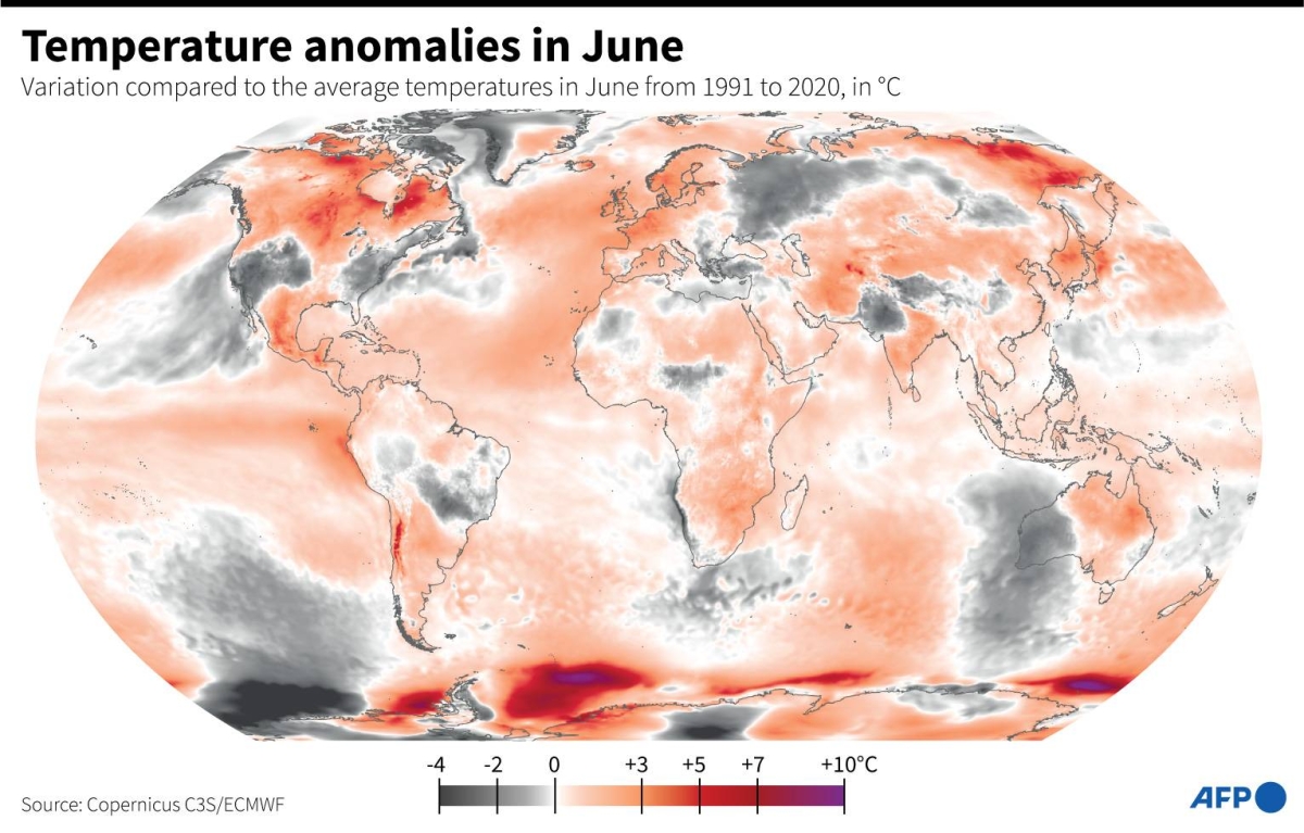 World Endures Hottest June On Record The Manila Times 