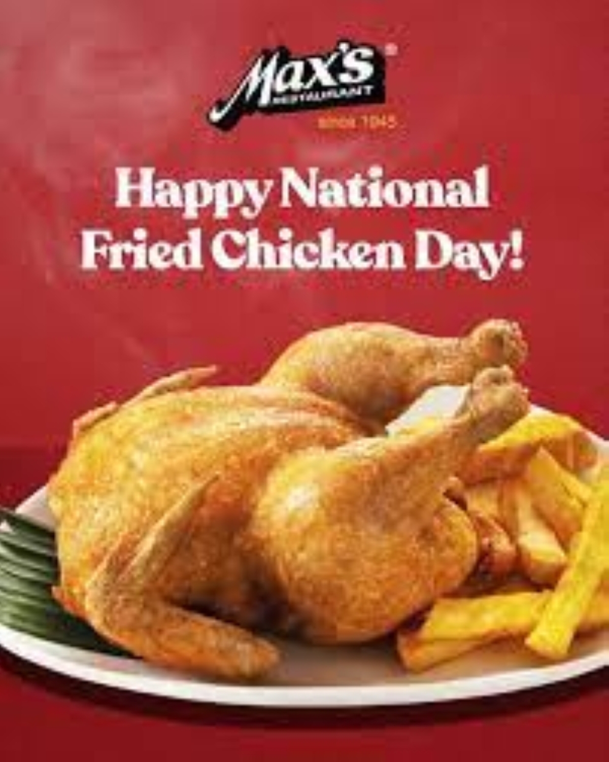 Max's Restaurant celebrates National Fried Chicken Day with 'Chicken  All-You-Can