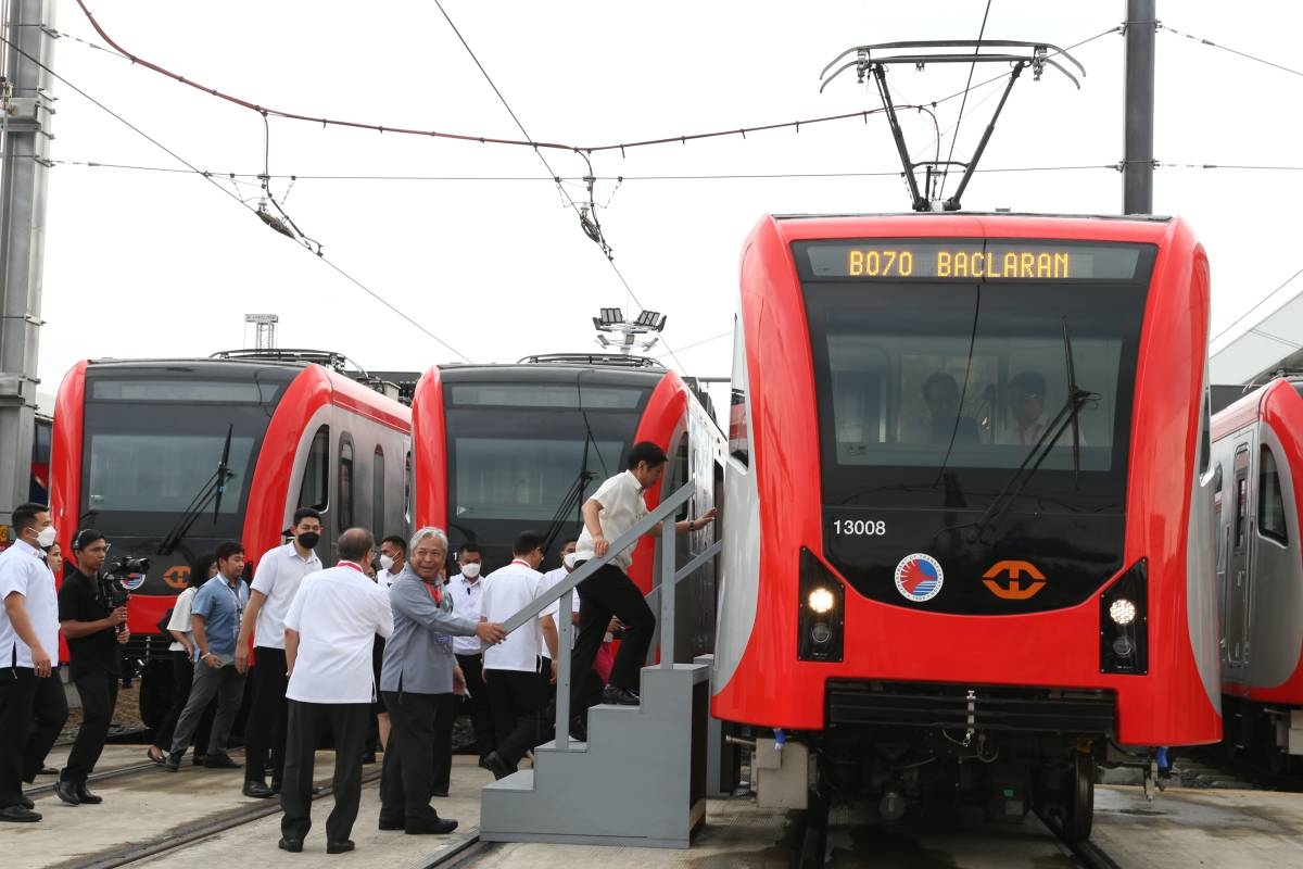 Marcos Leads Inauguration Of New LRT Coaches | The Manila Times