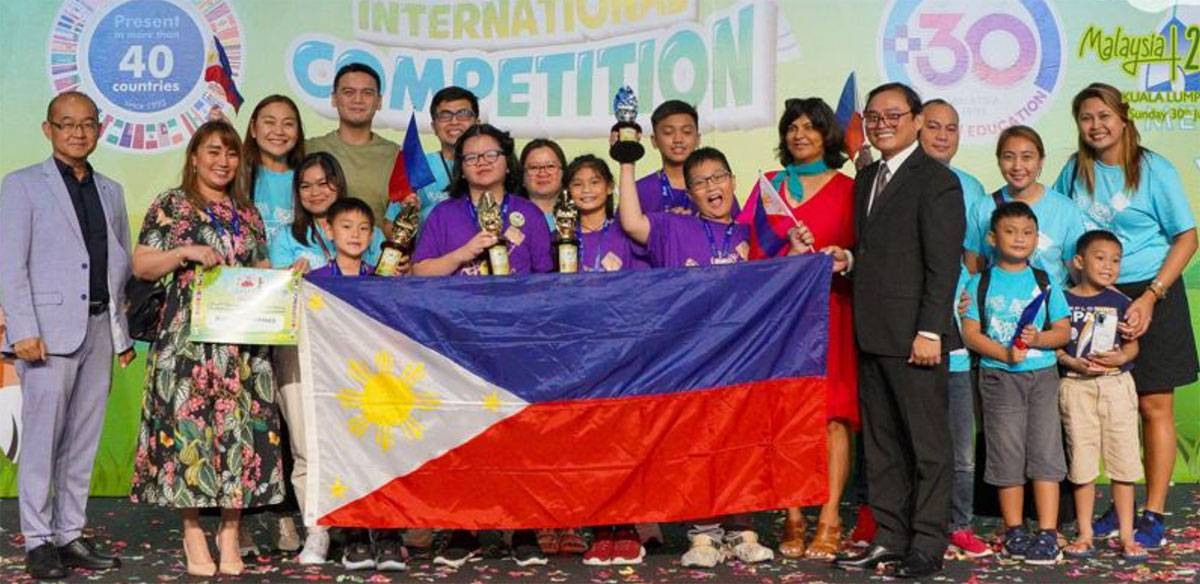 EXPOSURE Learners from the Aloha Mental Arithmetic Philippines led by Ivy Sato compete in the international academic competitions in Malaysia and Russia. CONTRIBUTED PHOTOS