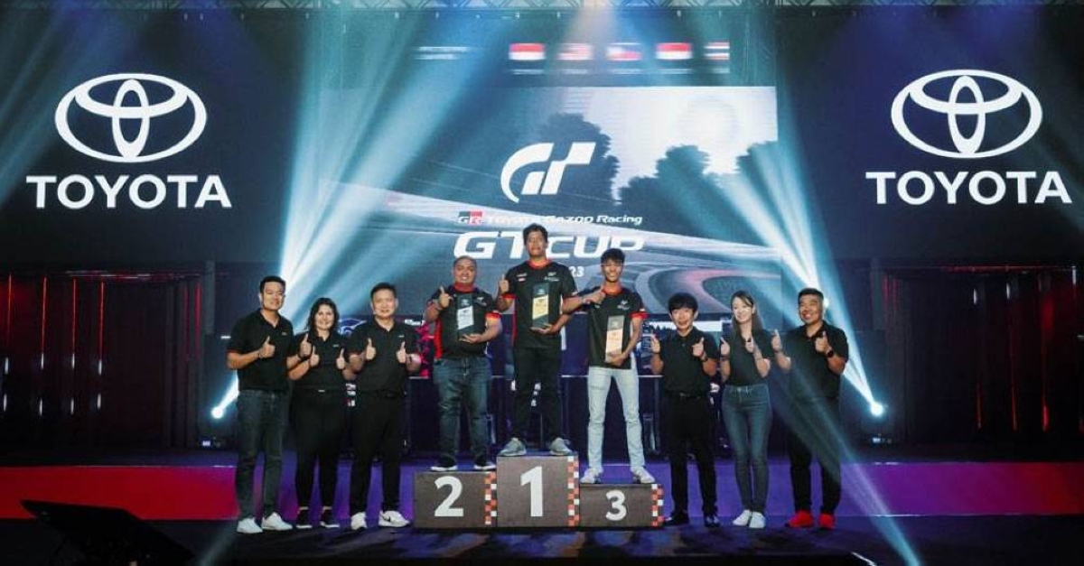 TGR GT Cup Asia 2023 Winners With Toyota Motor Asia Pacific Officials