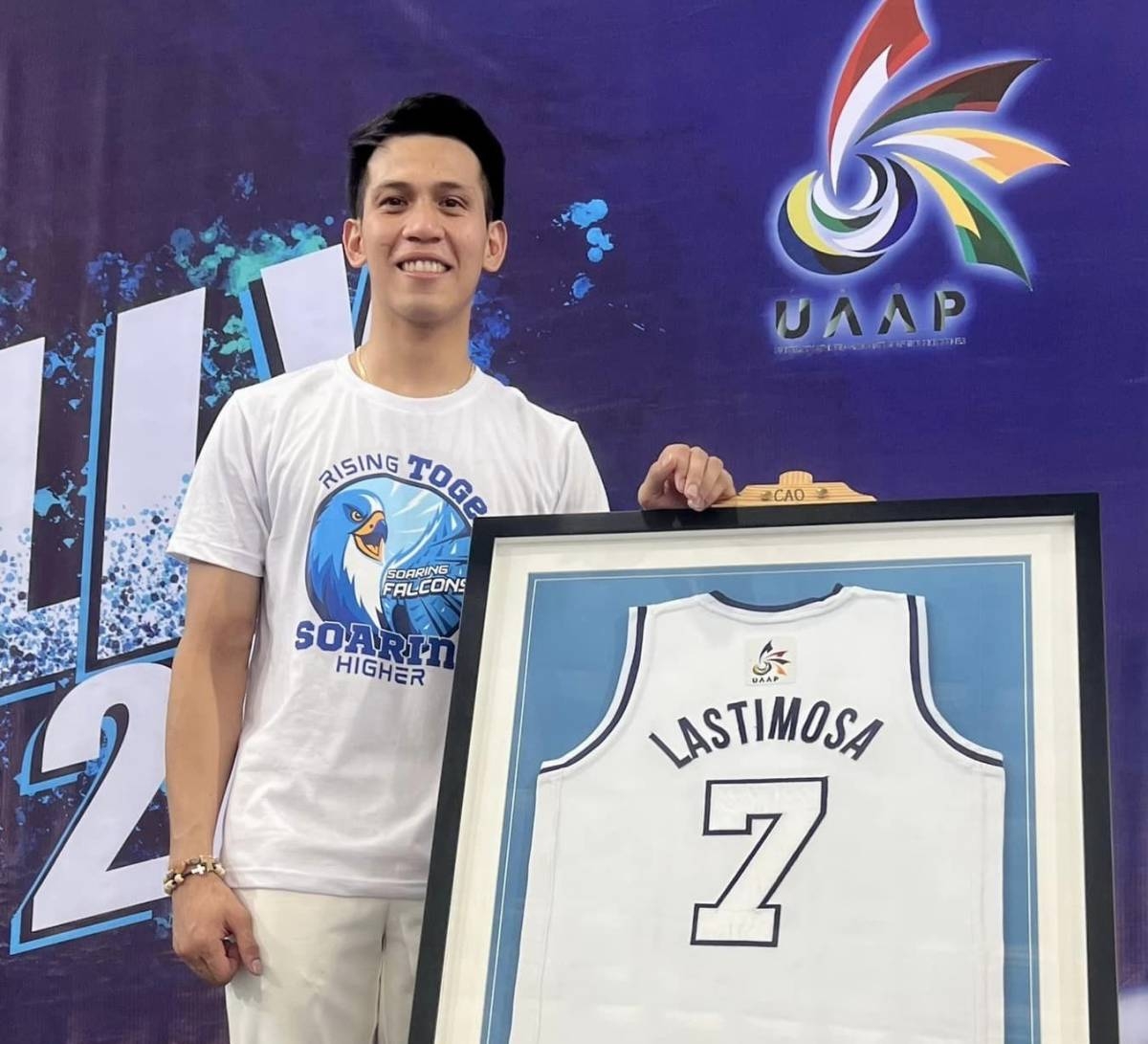 Adamson Falcons retire Jerom Lastimosa's jersey