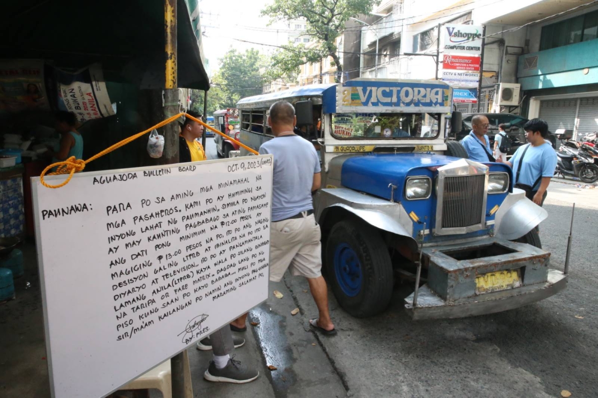 P1 FARE HIKE FOR PUJS | The Manila Times