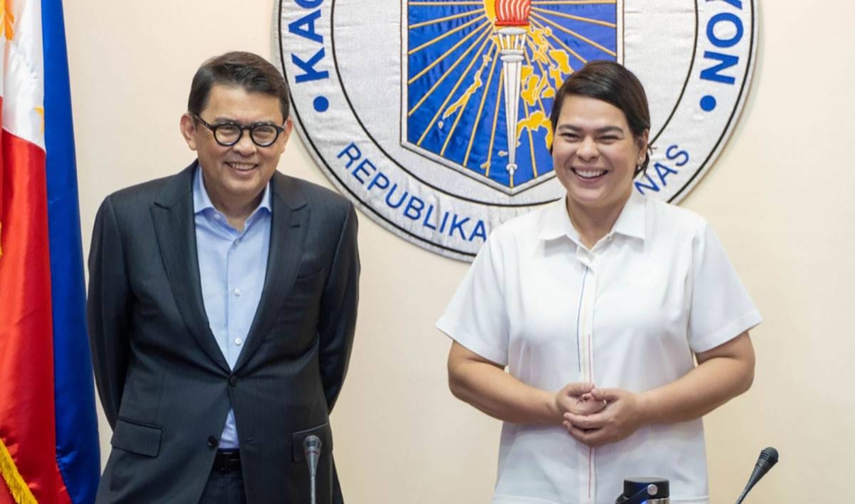 Vice President Sara Duterte and Go Negosyo founder Jose Ma. ‘Joey’ Concepcion 3rd CONTRIBUTED PHOTO