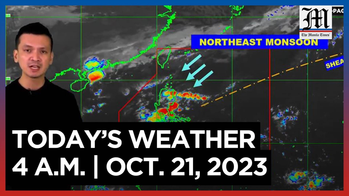 Today's Weather, 4 A.M. Oct. 21, 2023 The Manila Times