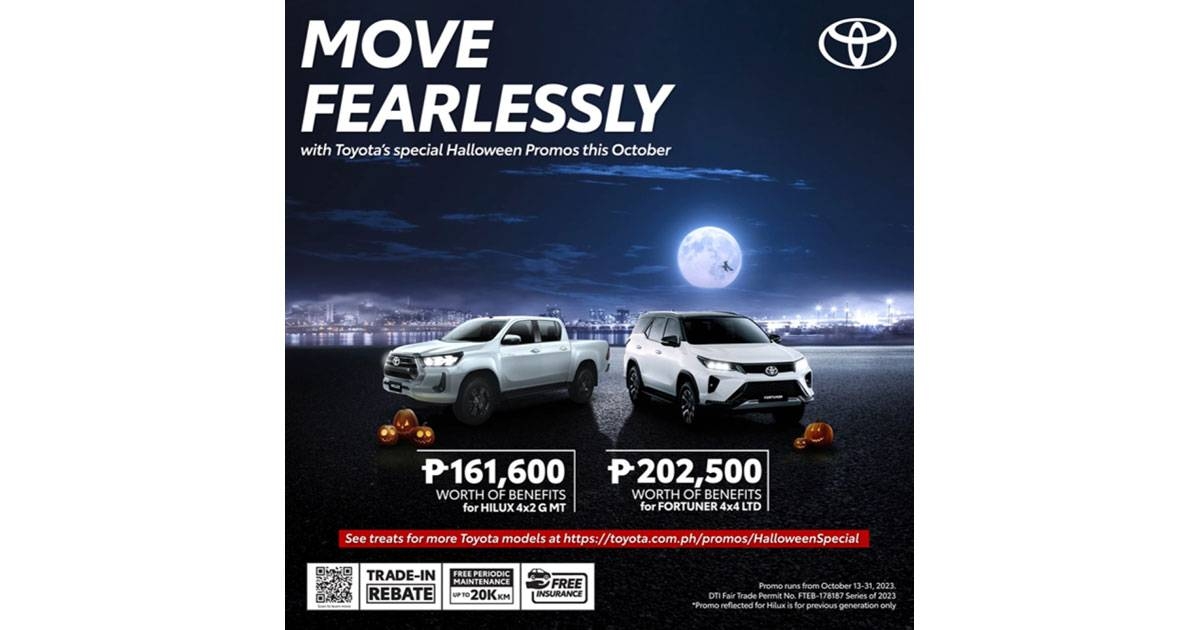 Move fearlessly with Toyota's Halloween special promo The Manila Times