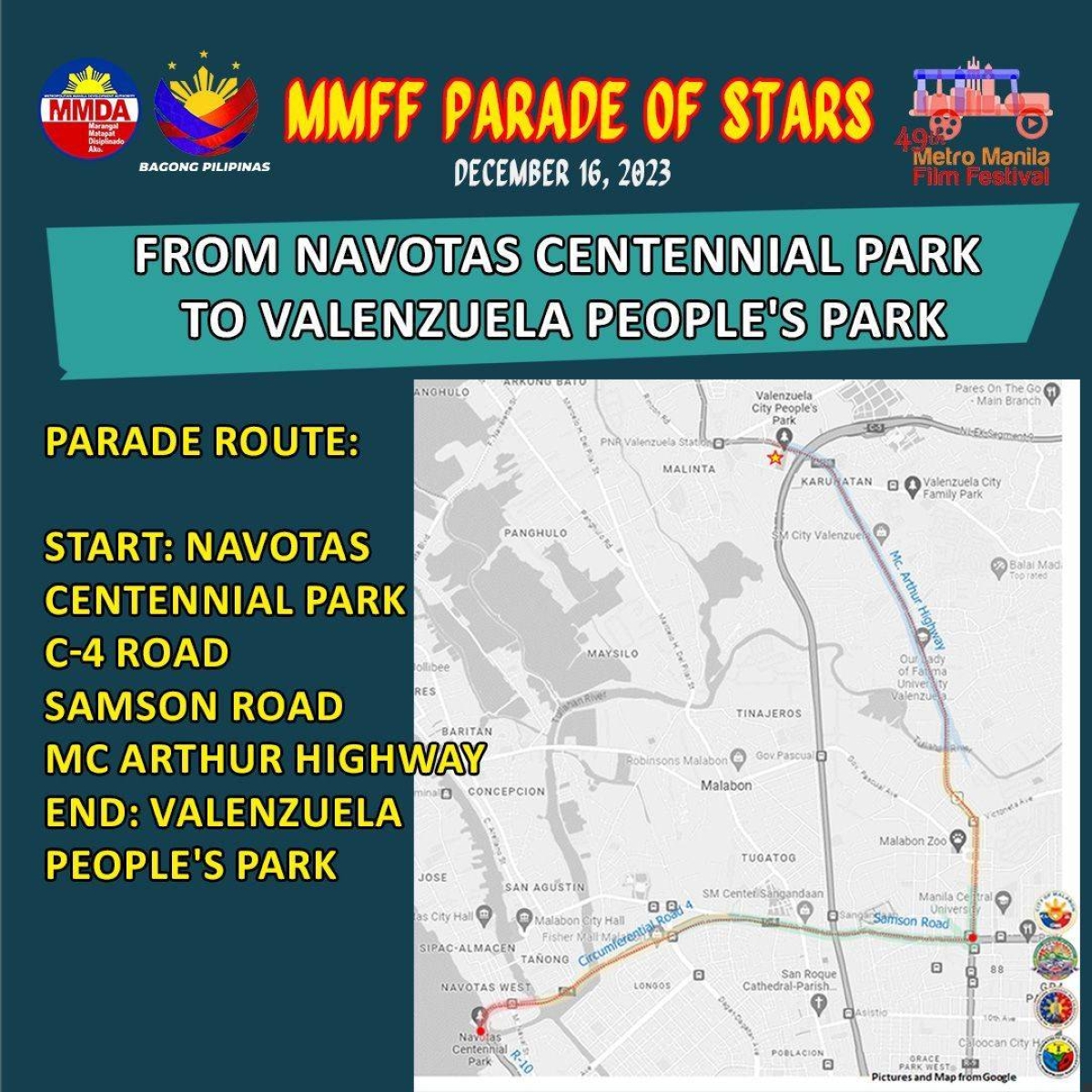 MMFF Parade of Stars to roll out in 4 cities