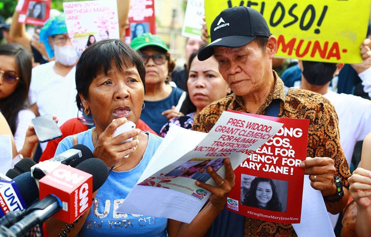 Free Mary Jane Mother Begs Widodo The Manila Times