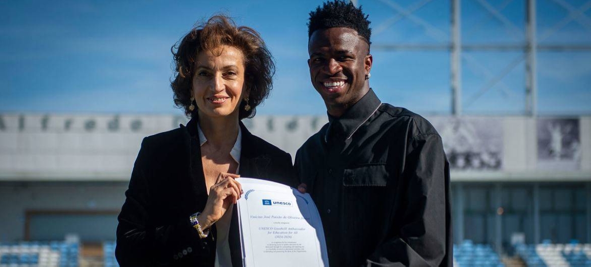 Following in Pelé's footsteps, Vinícius Junior appointed UNESCO ...