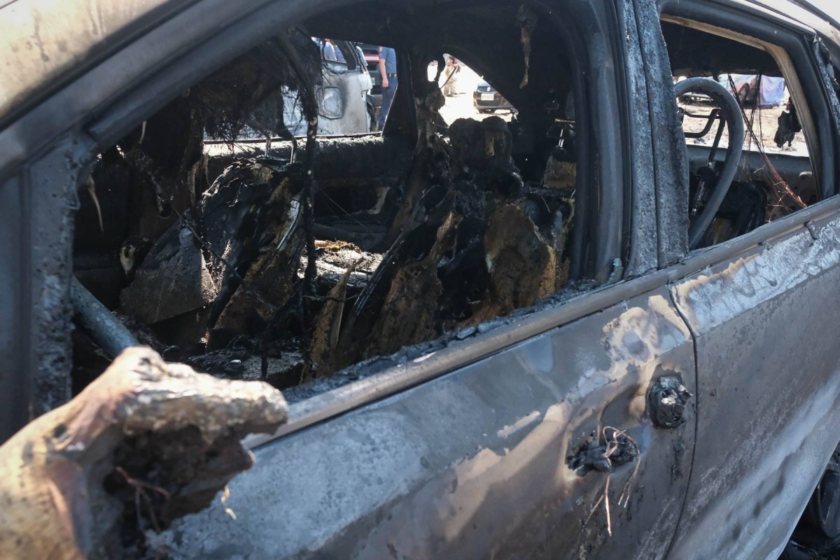 Fire Engulfs Vehicles At NAIA