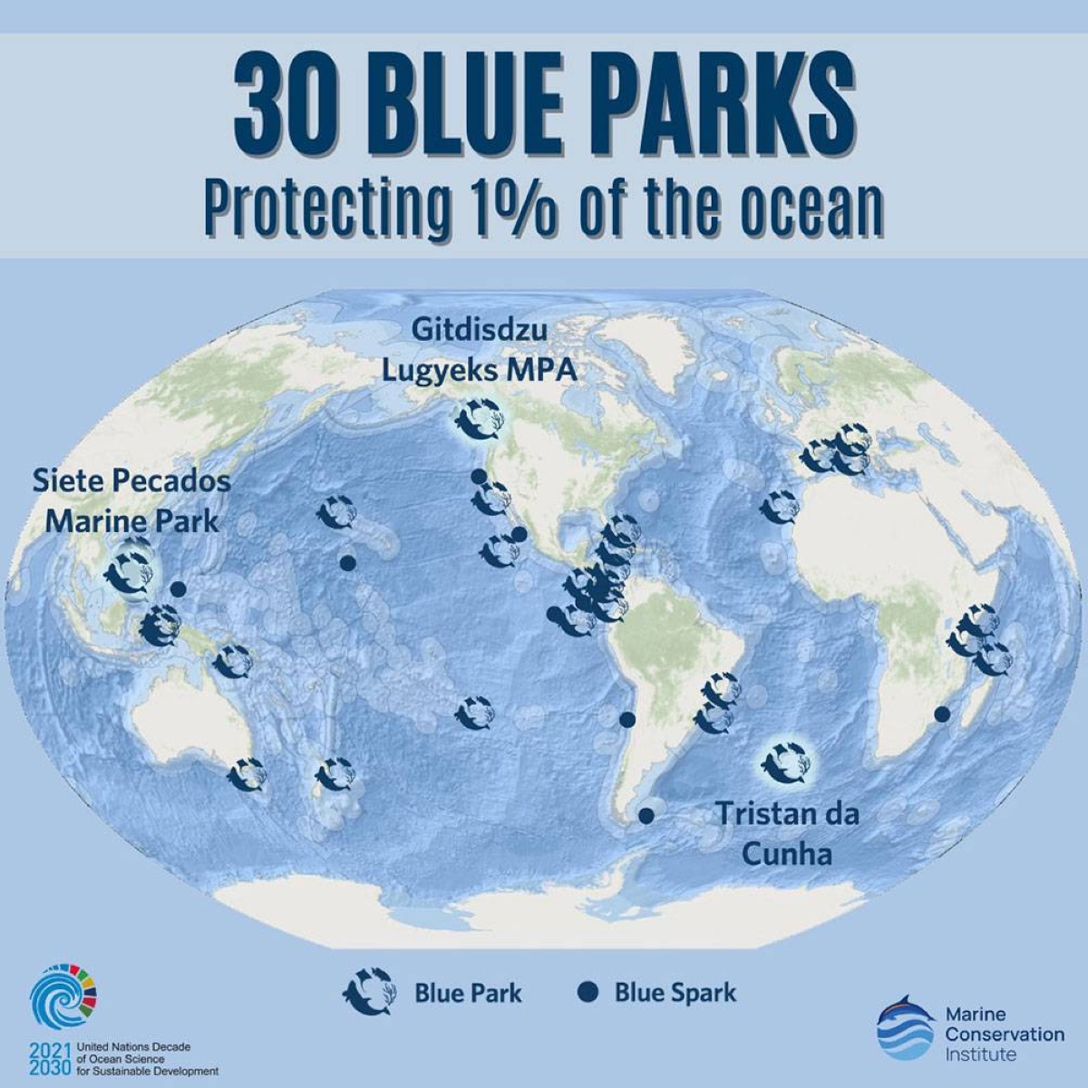 The three newest Blue Parks. FROM THE MARINE CONSERVATION INSTITUTE’S FACEBOOK PAGE