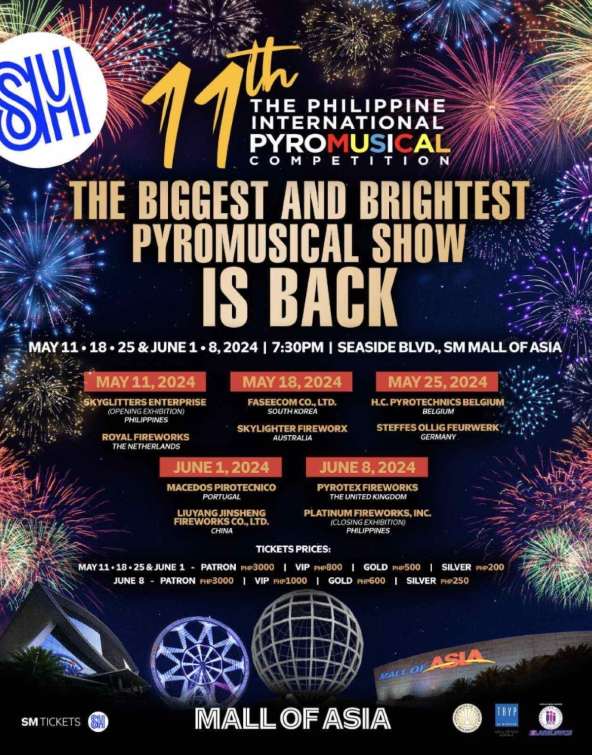 11th PH pyromusical competition reignites at MOA The Manila Times