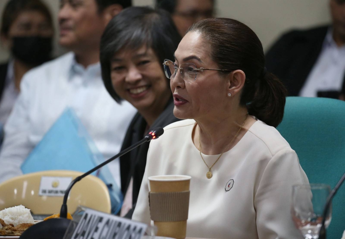 Actress Maricel Soriano, who was  implicated by Jonathan Morales in his investigation on illegal drugs in 2012, attends  public hearing on the alleged leaks at the Philippine Drug Enforcement Agency (PDEA), on Tuesday, May 7, 2024. PHOTOS BY RENE H. DILAN
