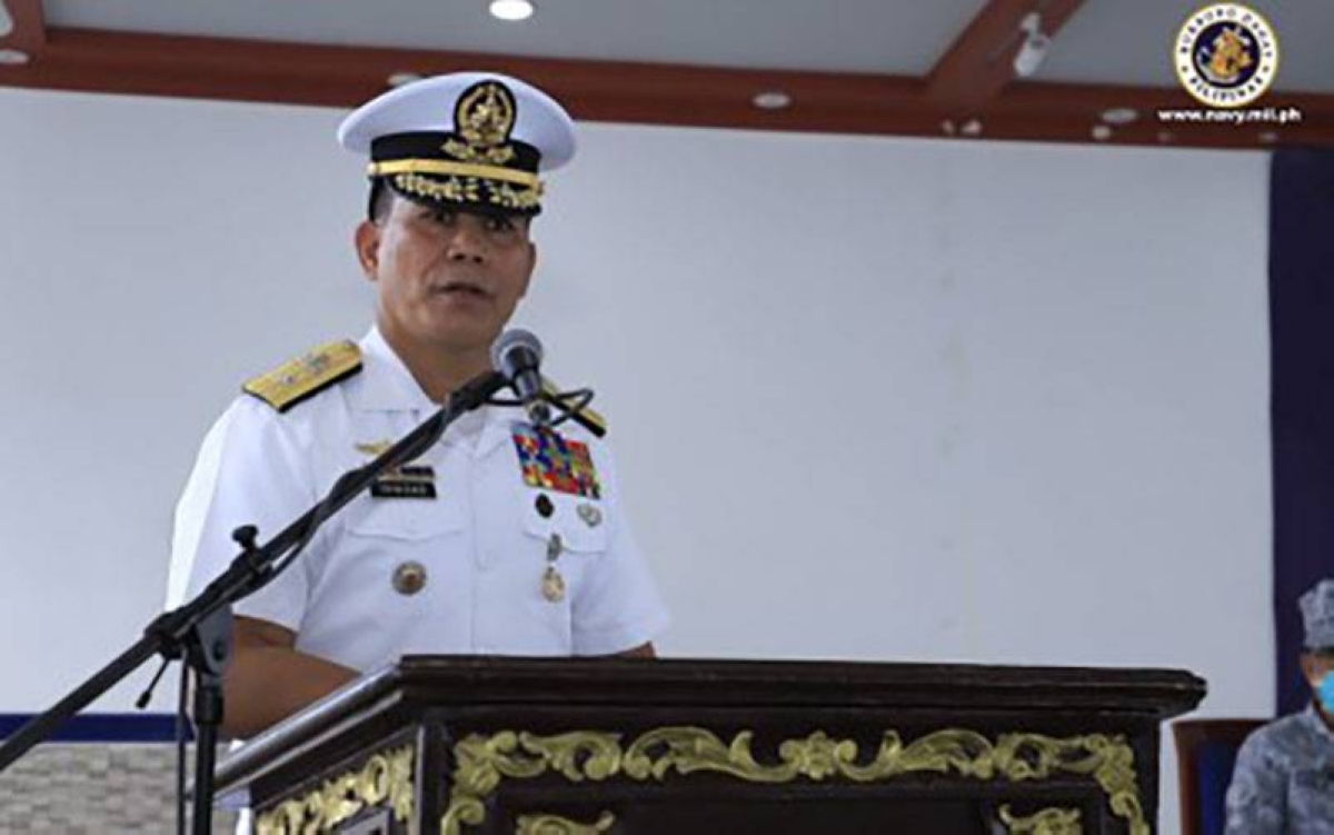 Commo. Roy Vincent Trinidad.  (Photo courtesy of Naval Public Affairs Office)