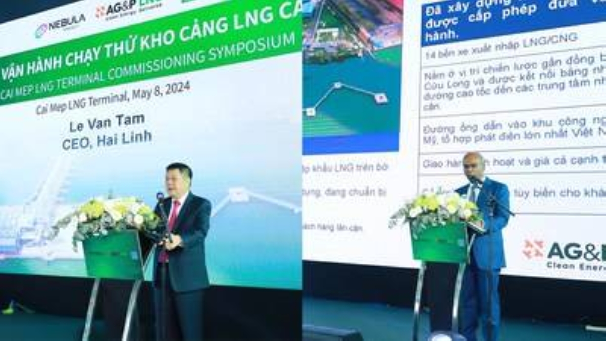 AG&P LNG và Hải Lin công bố khai trương kho cảng LNG Cái Mép tại Việt Nam.