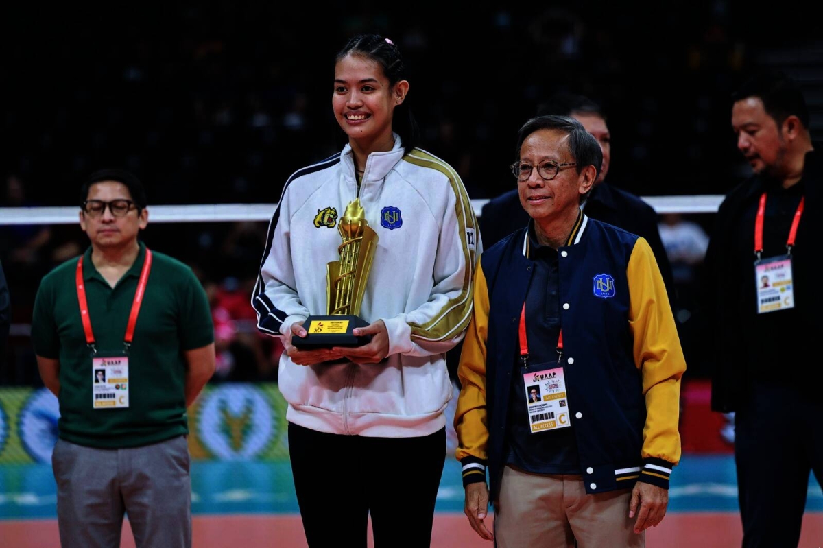 The UAAP Season 86 volleyball men's and women's individual awards are presented during the Game 2 finals at the Mall of Asia Arena in Pasay on Wednesday, May 15, 2024. PHOTOS BY RIO DELUVIO