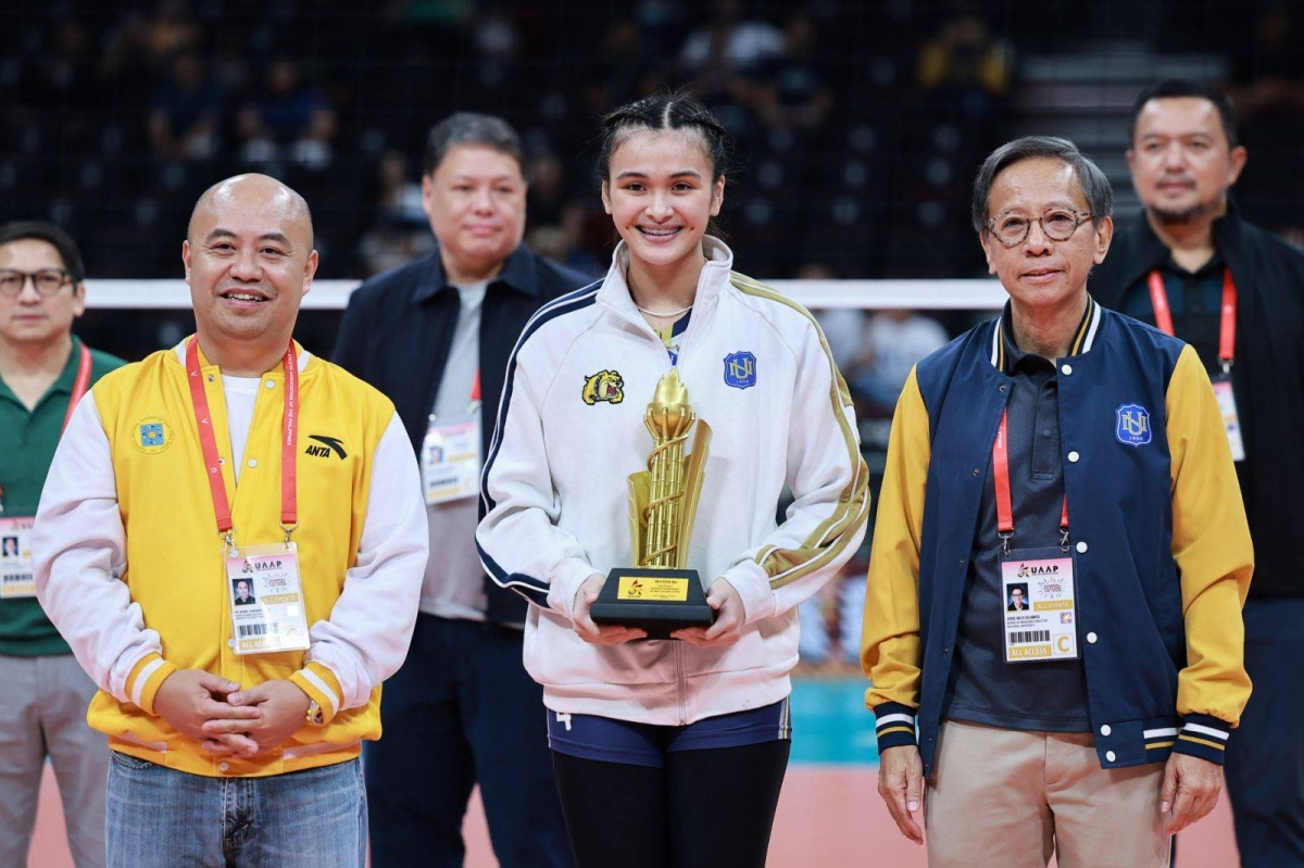 The UAAP Season 86 volleyball men's and women's individual awards are presented during the Game 2 finals at the Mall of Asia Arena in Pasay on Wednesday, May 15, 2024. PHOTOS BY RIO DELUVIO