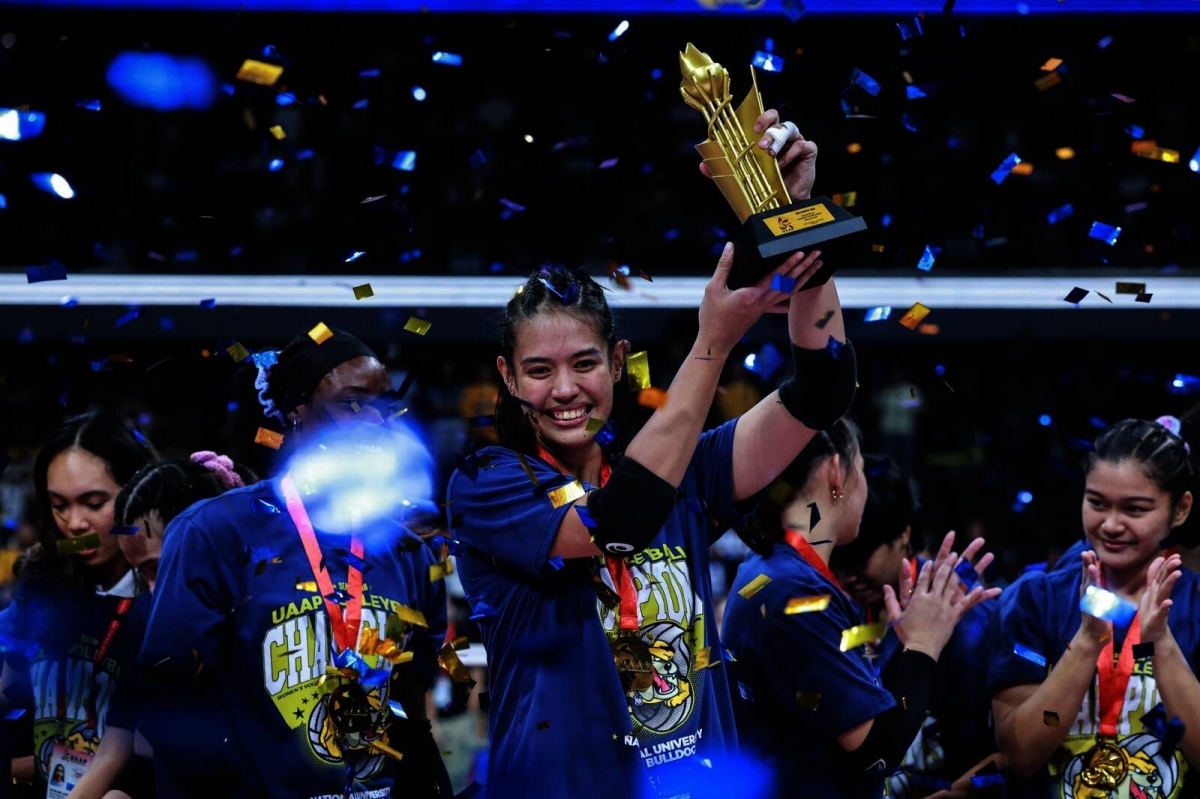 It's a double celebration for National University as its men and women's volleyball teams emerged champions in UAAP 86 at the Mall of Asia Arena on Wednesday, May 15, 2024. The Lady Bulldogs finished off the UST Golden Tigresses in four sets, 25-23, 23-25, 27-25, 25-16, in the Game 2 of the Finals while the men completed a four-peat against their foes from the same school also in four sets, 25-21, 22-25, 25-17, 25-15 in Game 2, to become the second team in the Final Four era to win four straight crowns. PHOTOS BY RIO DELUVIO
