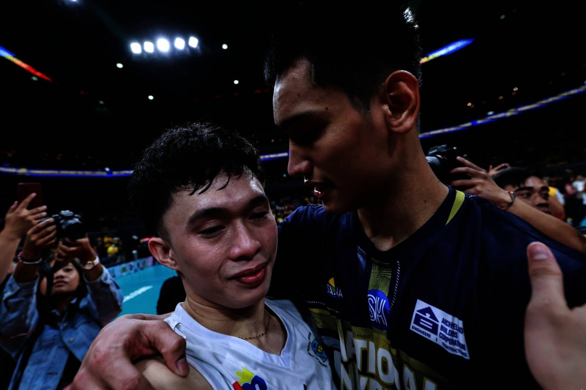 It's a double celebration for National University as its men and women's volleyball teams emerged champions in UAAP 86 at the Mall of Asia Arena on Wednesday, May 15, 2024. The Lady Bulldogs finished off the UST Golden Tigresses in four sets, 25-23, 23-25, 27-25, 25-16, in the Game 2 of the Finals while the men completed a four-peat against their foes from the same school also in four sets, 25-21, 22-25, 25-17, 25-15 in Game 2, to become the second team in the Final Four era to win four straight crowns. PHOTOS BY RIO DELUVIO
