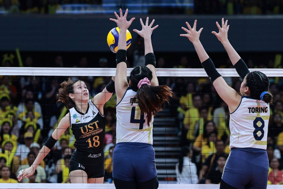 It's a double celebration for National University as its men and women's volleyball teams emerged champions in UAAP 86 at the Mall of Asia Arena on Wednesday, May 15, 2024. The Lady Bulldogs finished off the UST Golden Tigresses in four sets, 25-23, 23-25, 27-25, 25-16, in the Game 2 of the Finals while the men completed a four-peat against their foes from the same school also in four sets, 25-21, 22-25, 25-17, 25-15 in Game 2, to become the second team in the Final Four era to win four straight crowns. PHOTOS BY RIO DELUVIO
