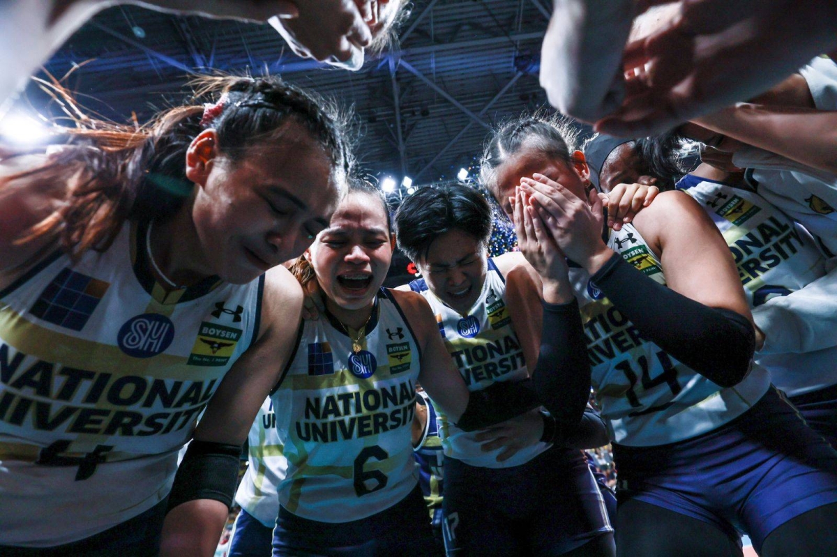 It's a double celebration for National University as its men and women's volleyball teams emerged champions in UAAP 86 at the Mall of Asia Arena on Wednesday, May 15, 2024. The Lady Bulldogs finished off the UST Golden Tigresses in four sets, 25-23, 23-25, 27-25, 25-16, in the Game 2 of the Finals while the men completed a four-peat against their foes from the same school also in four sets, 25-21, 22-25, 25-17, 25-15 in Game 2, to become the second team in the Final Four era to win four straight crowns. PHOTOS BY RIO DELUVIO
