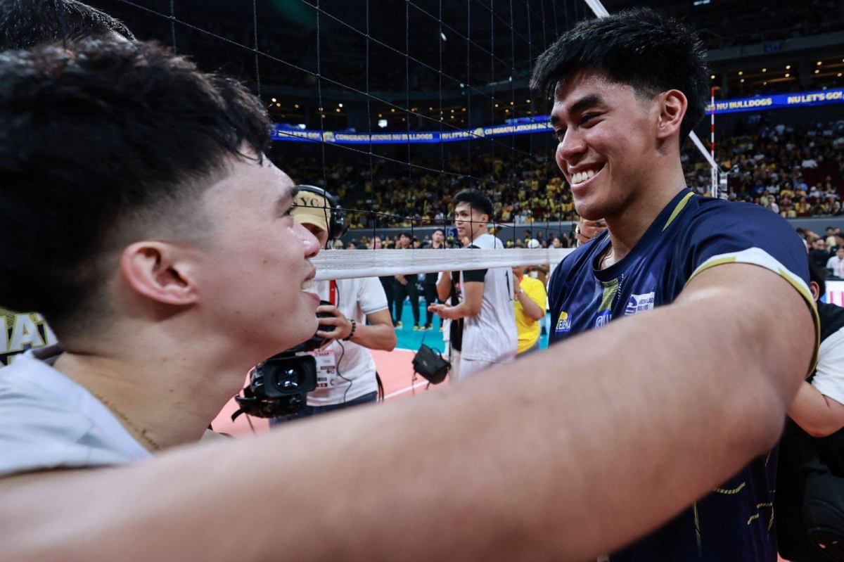 It's a double celebration for National University as its men and women's volleyball teams emerged champions in UAAP 86 at the Mall of Asia Arena on Wednesday, May 15, 2024. The Lady Bulldogs finished off the UST Golden Tigresses in four sets, 25-23, 23-25, 27-25, 25-16, in the Game 2 of the Finals while the men completed a four-peat against their foes from the same school also in four sets, 25-21, 22-25, 25-17, 25-15 in Game 2, to become the second team in the Final Four era to win four straight crowns. PHOTOS BY RIO DELUVIO
