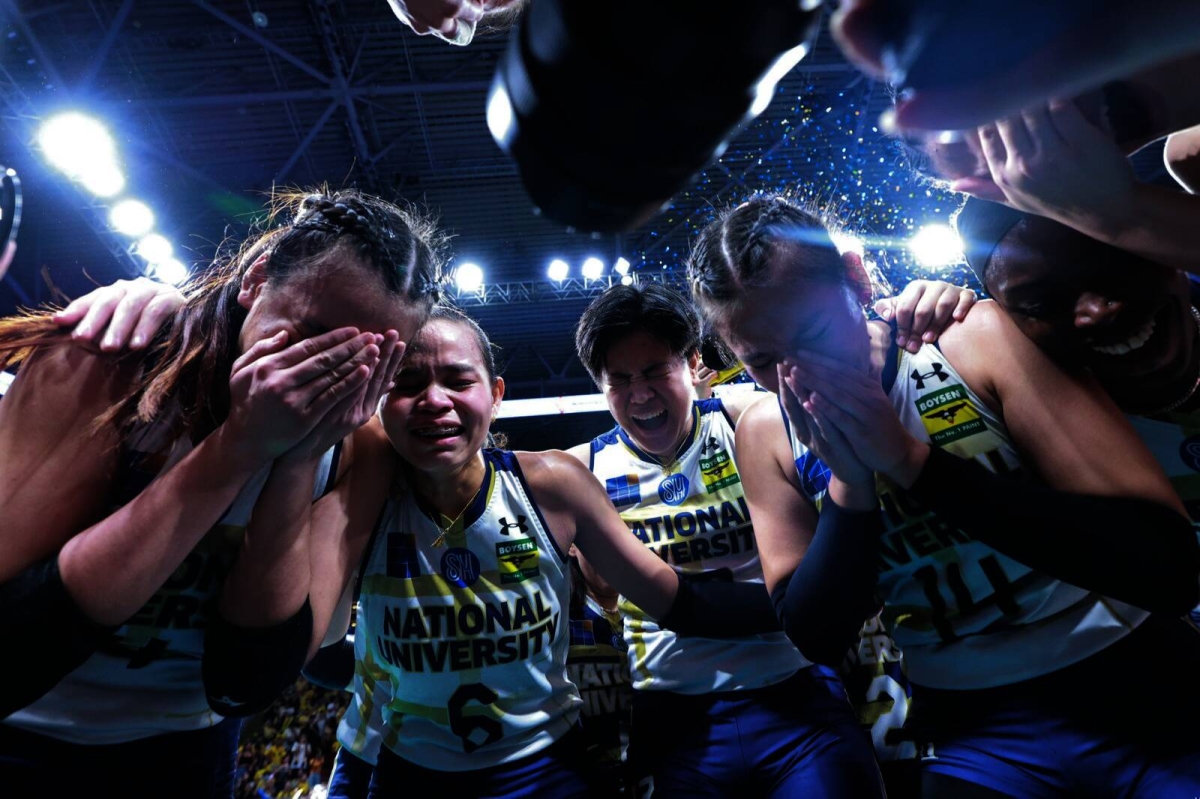 It's a double celebration for National University as its men and women's volleyball teams emerged champions in UAAP 86 at the Mall of Asia Arena on Wednesday, May 15, 2024. The Lady Bulldogs finished off the UST Golden Tigresses in four sets, 25-23, 23-25, 27-25, 25-16, in the Game 2 of the Finals while the men completed a four-peat against their foes from the same school also in four sets, 25-21, 22-25, 25-17, 25-15 in Game 2, to become the second team in the Final Four era to win four straight crowns. PHOTOS BY RIO DELUVIO
