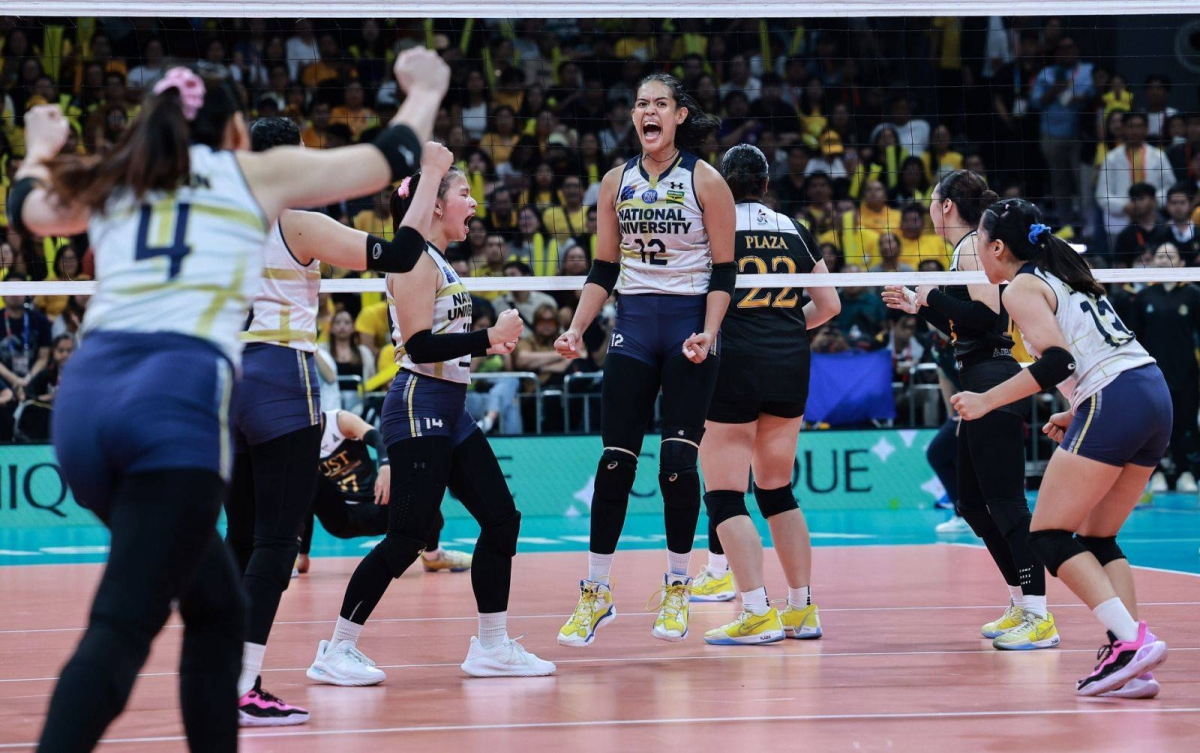 It's a double celebration for National University as its men and women's volleyball teams emerged champions in UAAP 86 at the Mall of Asia Arena on Wednesday, May 15, 2024. The Lady Bulldogs finished off the UST Golden Tigresses in four sets, 25-23, 23-25, 27-25, 25-16, in the Game 2 of the Finals while the men completed a four-peat against their foes from the same school also in four sets, 25-21, 22-25, 25-17, 25-15 in Game 2, to become the second team in the Final Four era to win four straight crowns. PHOTOS BY RIO DELUVIO
