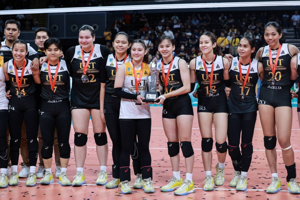 It's a double celebration for National University as its men and women's volleyball teams emerged champions in UAAP 86 at the Mall of Asia Arena on Wednesday, May 15, 2024. The Lady Bulldogs finished off the UST Golden Tigresses in four sets, 25-23, 23-25, 27-25, 25-16, in the Game 2 of the Finals while the men completed a four-peat against their foes from the same school also in four sets, 25-21, 22-25, 25-17, 25-15 in Game 2, to become the second team in the Final Four era to win four straight crowns. PHOTOS BY RIO DELUVIO
