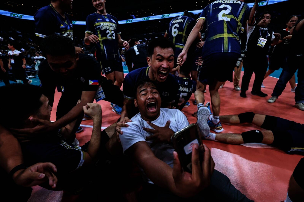 It's a double celebration for National University as its men and women's volleyball teams emerged champions in UAAP 86 at the Mall of Asia Arena on Wednesday, May 15, 2024. The Lady Bulldogs finished off the UST Golden Tigresses in four sets, 25-23, 23-25, 27-25, 25-16, in the Game 2 of the Finals while the men completed a four-peat against their foes from the same school also in four sets, 25-21, 22-25, 25-17, 25-15 in Game 2, to become the second team in the Final Four era to win four straight crowns. PHOTOS BY RIO DELUVIO
