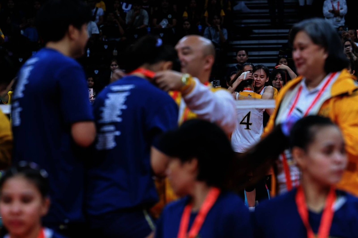 It's a double celebration for National University as its men and women's volleyball teams emerged champions in UAAP 86 at the Mall of Asia Arena on Wednesday, May 15, 2024. The Lady Bulldogs finished off the UST Golden Tigresses in four sets, 25-23, 23-25, 27-25, 25-16, in the Game 2 of the Finals while the men completed a four-peat against their foes from the same school also in four sets, 25-21, 22-25, 25-17, 25-15 in Game 2, to become the second team in the Final Four era to win four straight crowns. PHOTOS BY RIO DELUVIO
